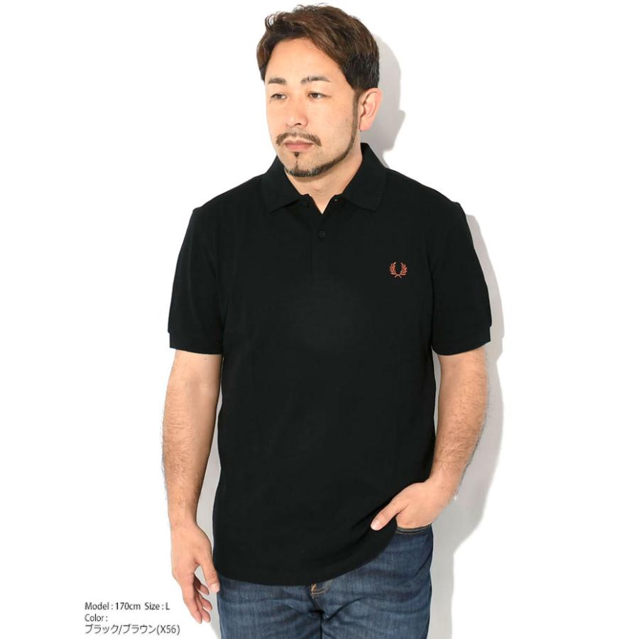 FRED PERRY ポロシャツ ブラック Sサイズ FRED PERRY（フレッドペリー） ポロシャツ 半袖 メンズ プレーン