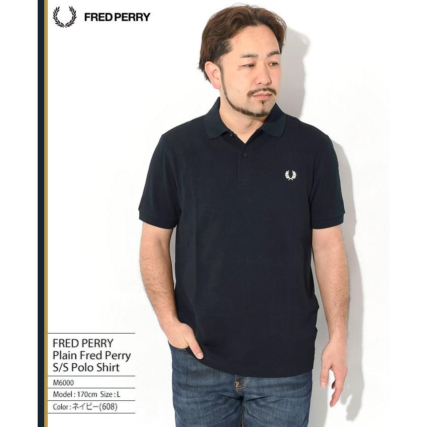 試着のみ使用　稀少モデル　FRED PERRY ポロシャツ　ブラックM FRED PERRY（フレッドペリー） ポロシャツ 半袖 メンズ M6000 プレーン