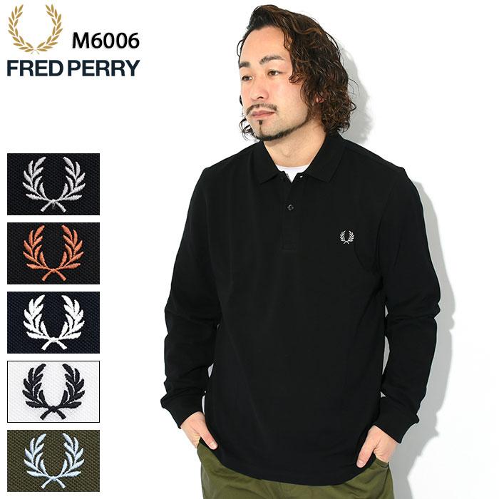 フレッドペリー ポロシャツ 長袖 FRED PERRY メンズ M6006 プレーン