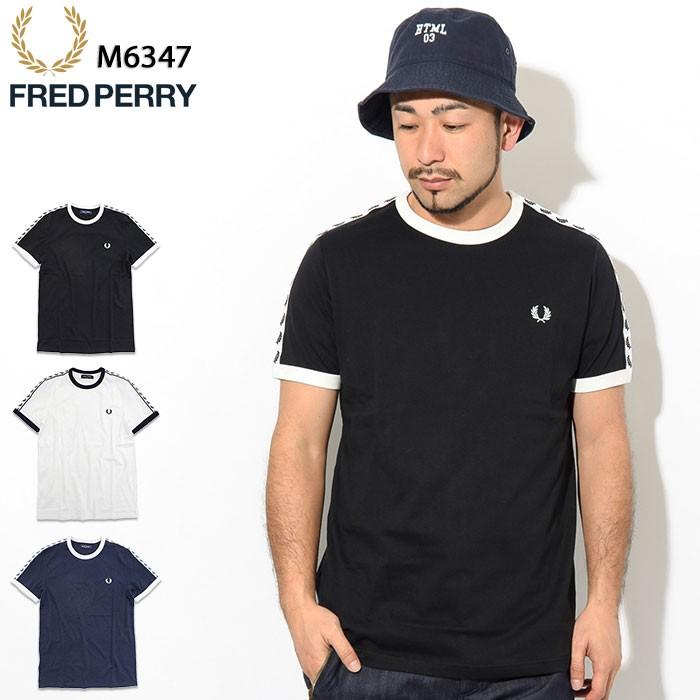 FRED PERRY（フレッドペリー） Tシャツ 半袖 メンズ テープド リンガー