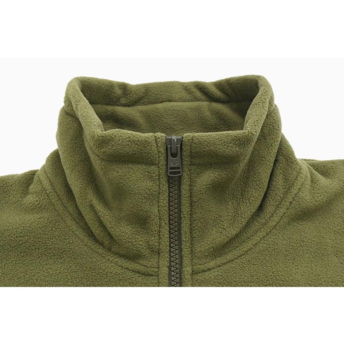 Fred Perry カーキ ジッパー付き ハイネックジャンパー Fred Perry カーキ ジッパー付き ハイネックジャンパー FRED PERRY