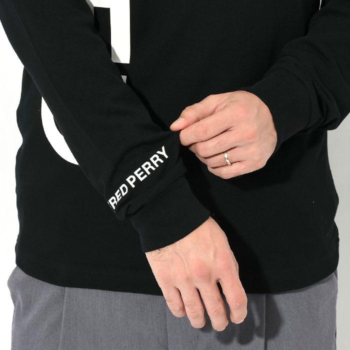 フレッドペリー　長袖ポロシャツ　黒✖️白　Sサイズ　美品 FRED PERRY（フレッドペリー） 長袖ポロシャツ メンズ The Fred Perry