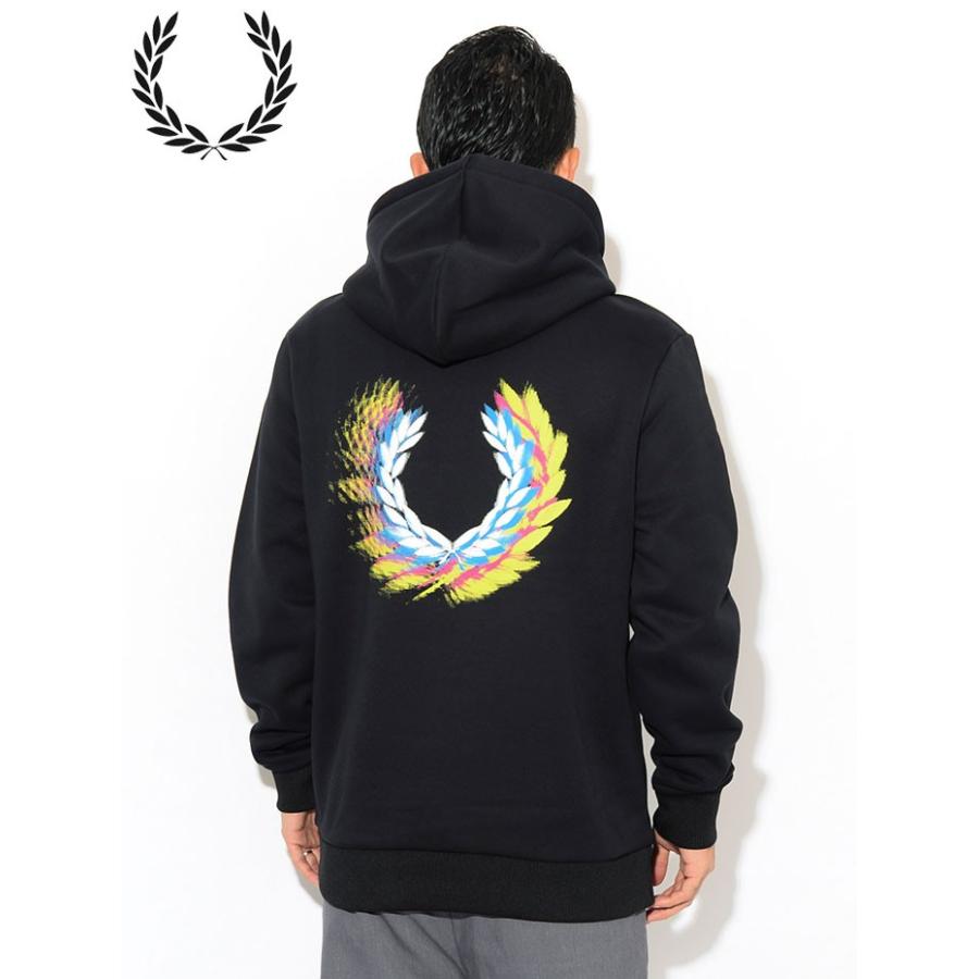 フレッドペリー プルオーバー パーカー FRED PERRY メンズ プロセス カラー フーデッド スウェット(M7527 Process Colour Hooded Sweat)｜icefield｜04