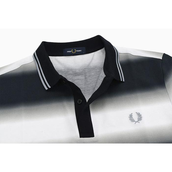 フレッドペリー ポロシャツ 半袖 FRED PERRY メンズ ストライプ グラフィック FP ( M7755 Stripe Graphic FP S/S Polo Shirt ポロ トップス )｜icefield｜08