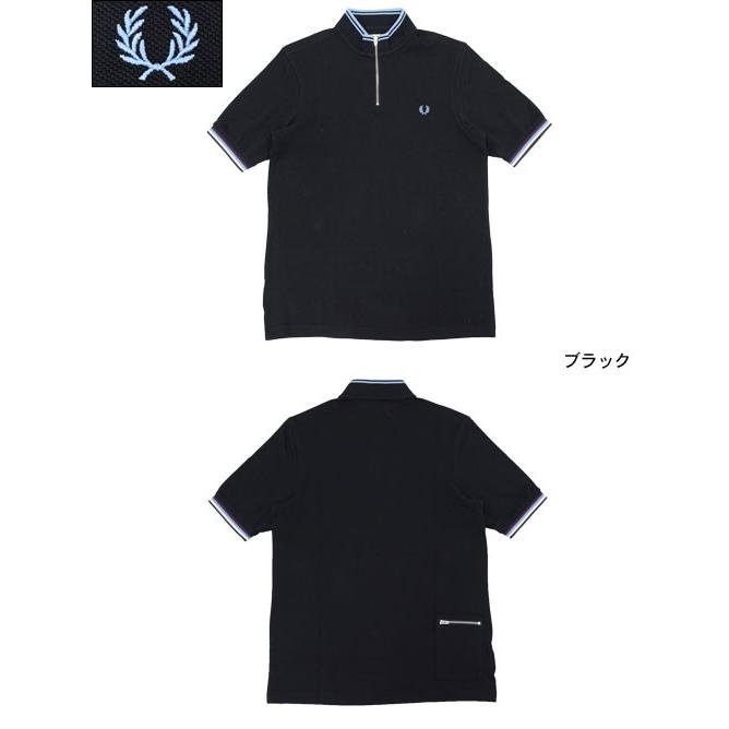 フレッドペリー シャツ FRED PERRY シャツ 半袖 メンズ ブラッドリー ウィギンス ティップド サイクリング (M8495 Tipped Cycling Shirt)｜icefield｜02