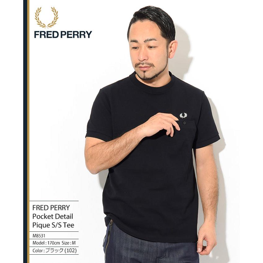 FRED PERRY フレッドペリー Tシャツ 半袖 メンズ ポケット