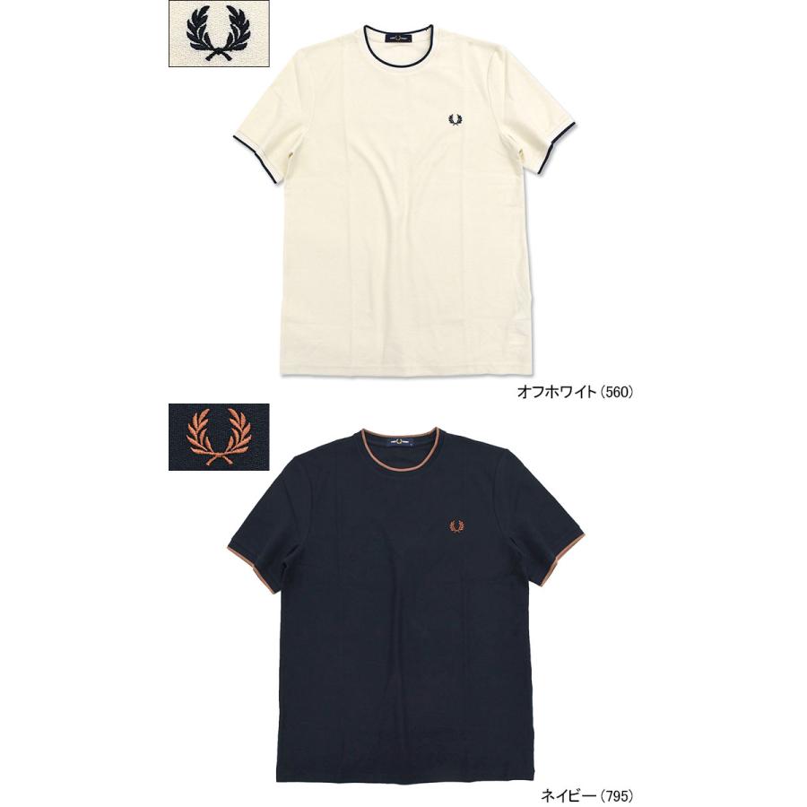 FRED PERRY（フレッドペリー） Tシャツ 半袖 メンズ クレープ ピケ