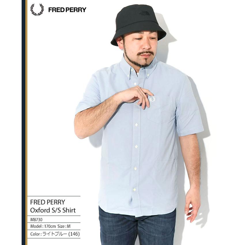 FRED PERRY（フレッドペリー） シャツ 半袖 メンズ オックスフォード