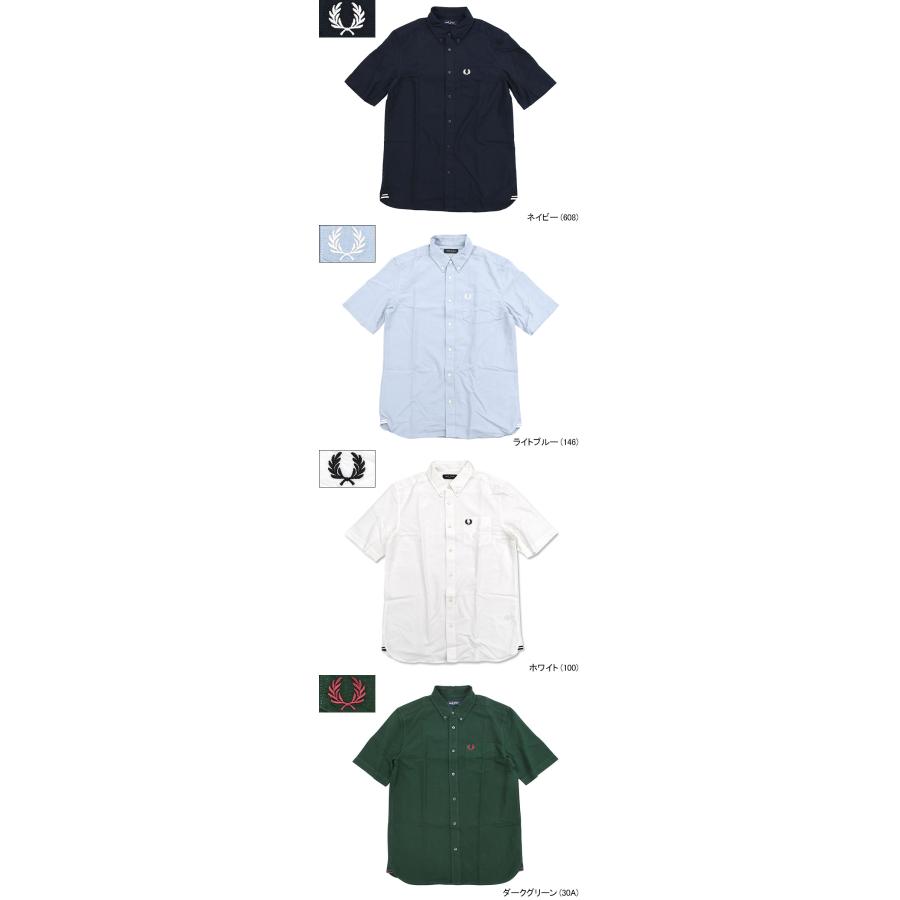 ◎状態良好【FRED PERRY】半袖シャツ/刺繍ロゴ/ライトブルー/M相当 FRED PERRY（フレッドペリー） tシャツ 「FRED PERRY」CREPE PIQUE T