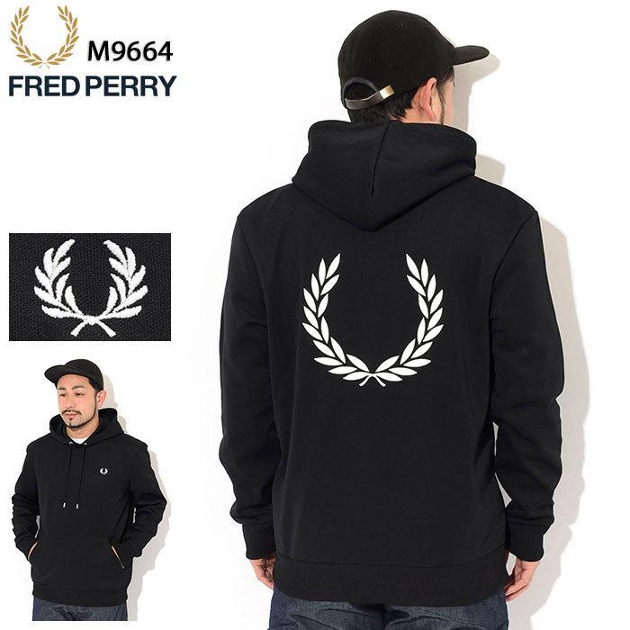 フレッドペリー プルオーバー パーカー FRED PERRY メンズ ローレル リース フーデッド スウェット ( M9664 Laurel Wreath Hooded Sweat )｜icefield