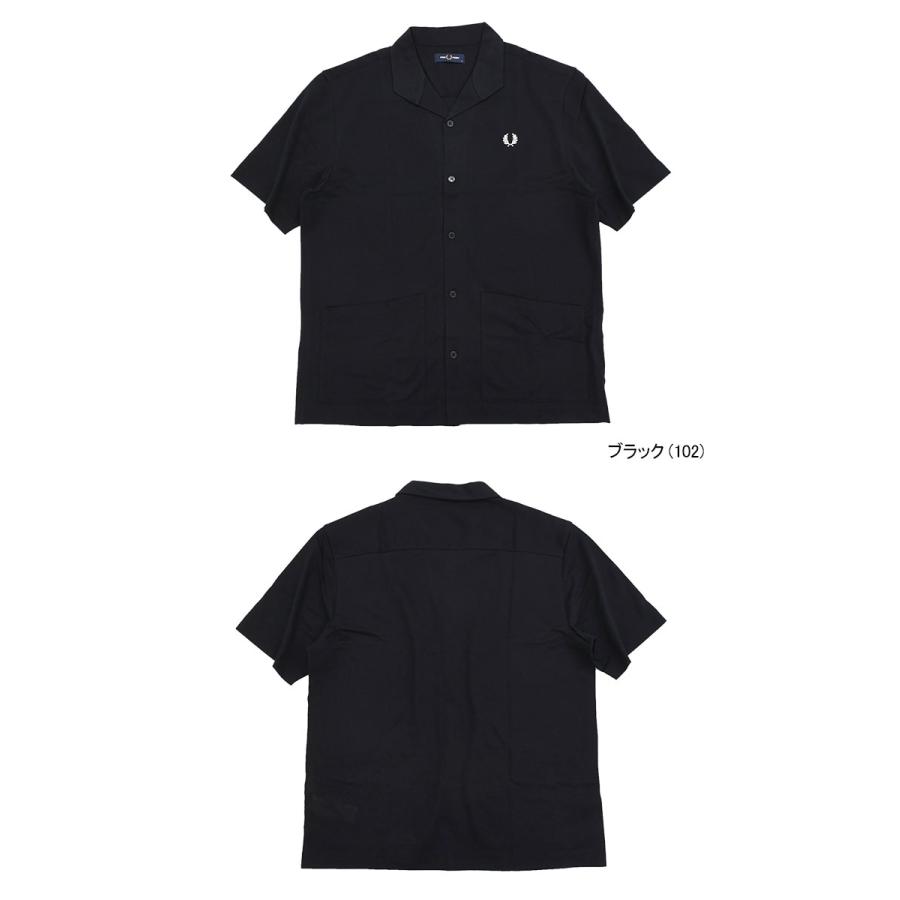 FRED PERRY メッシュ 半袖シャツ M クリーム FRED PERRY フレッドペリー シャツ 半袖 メンズ メッシュ ボタン