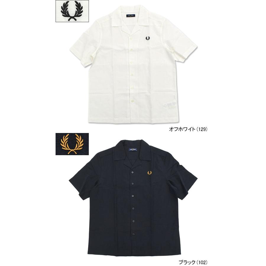 FRED PERRY（フレッドペリー） シャツ 半袖 メンズ リネン ブレンド