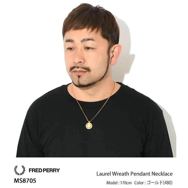 FRED PERRY（フレッドペリー） ネックレス ローレル リース ペンダント