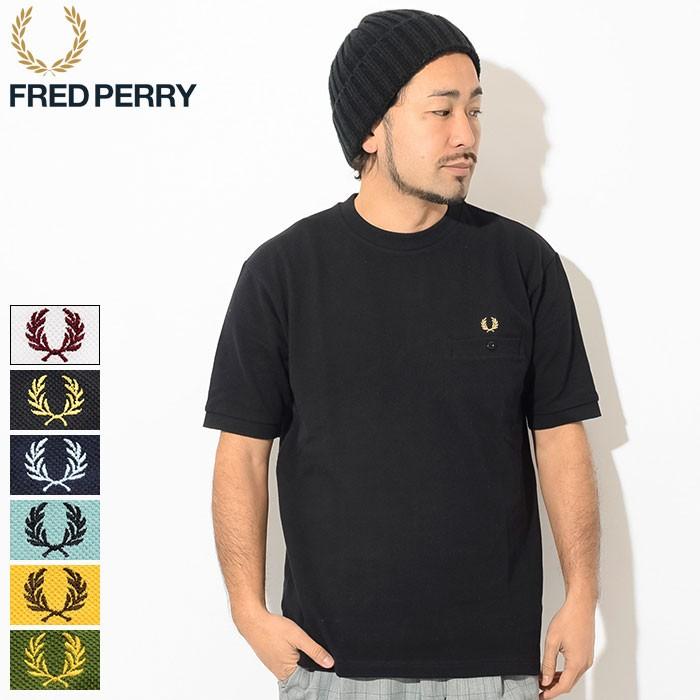 FRED PERRY フレッドペリー Tシャツ 半袖 メンズ ピケ ポケット FRED PERRY フレッドペリー Tシャツ 半袖 メンズ ピケ ポケット