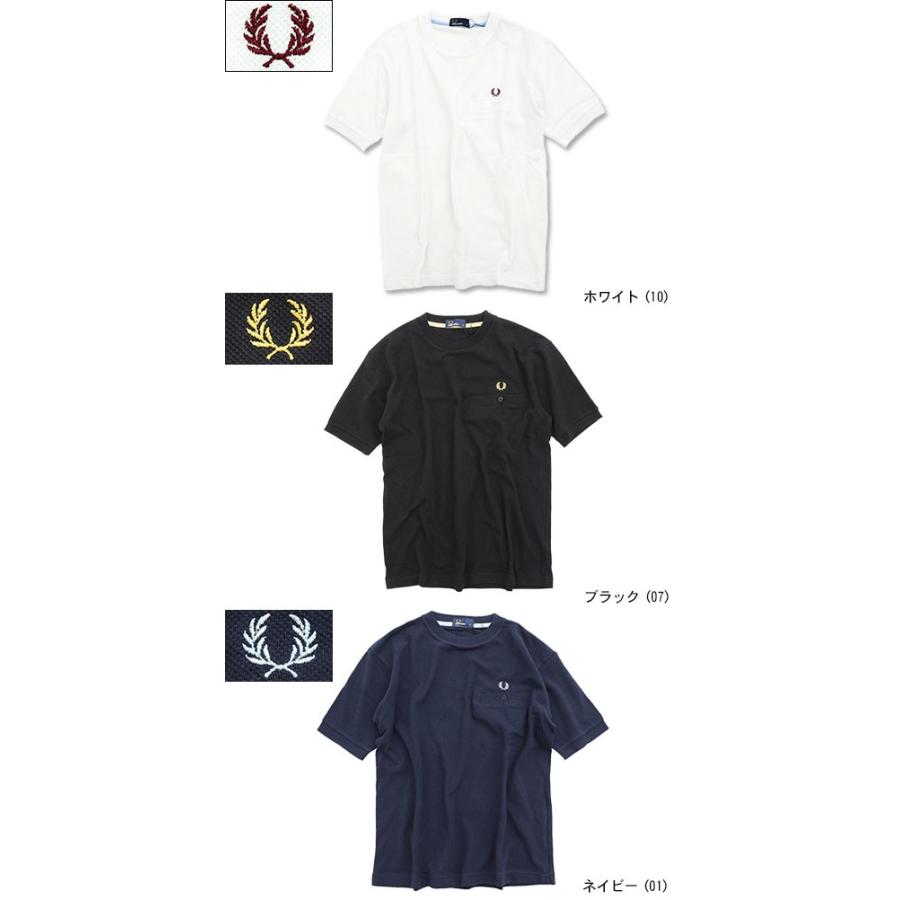 FRED PERRY フレッドペリー Tシャツ 半袖 メンズ ピケ ポケット