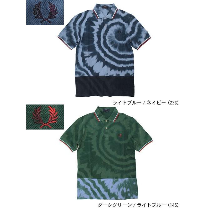 FRED PERRY フレッドペリー ポロシャツ 半袖 メンズ タイダイ FRED PERRY フレッドペリー ポロシャツ 半袖 メンズ タイダイ