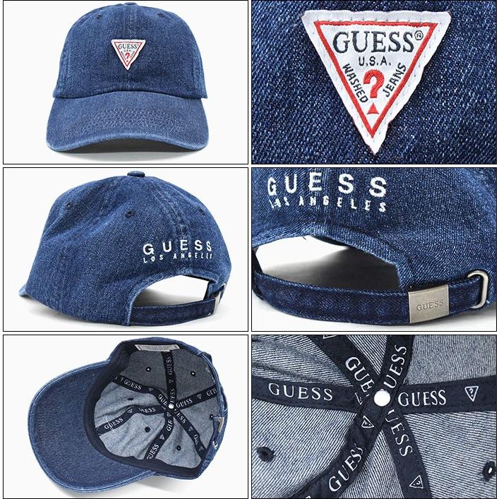 ゲス キャップ GUESS デニム ローキャップ(GUESS Denim Low Cap ストラップバック 帽子 メンズ レディース 100-115402)｜icefield｜03