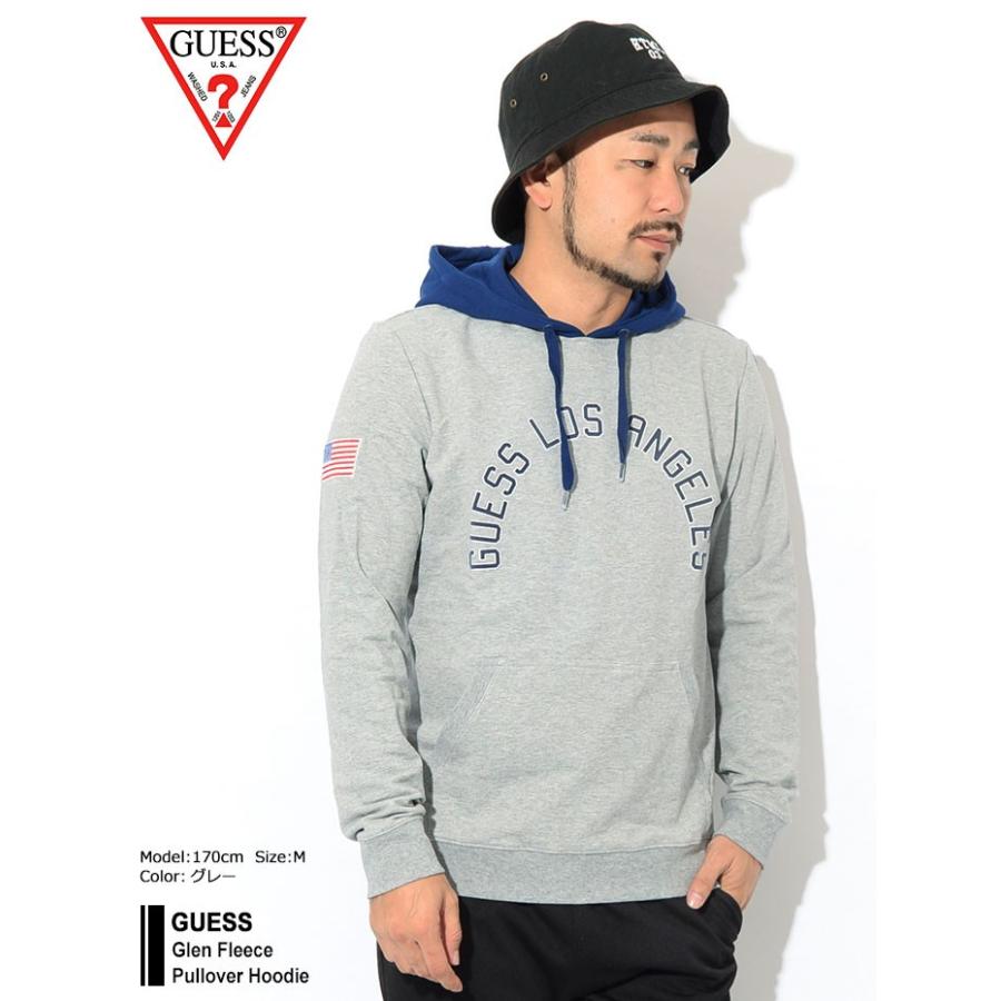 ゲス プルオーバー パーカー Guess メンズ グレン フリース Guess Glen Fleece Pullover Hoodie スウェット トップス 男性用 M93q32k6zs0 Ice Field 通販 Paypayモール