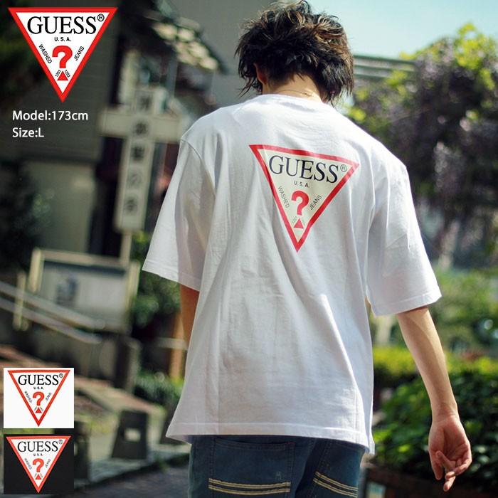 30 Off ゲス Tシャツ 半袖 Guess メンズ トライアングル ロゴ バック プリント Triangle Logo Back Print S S Tee カットソー Mj2k9418k Ice Field 通販 Paypayモール
