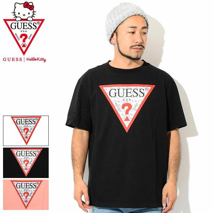 T GUESS Hello Kitty Pattern Triangle Logo Tee MZ3K7772HK ges mz3k7772hk ice field Yahoo