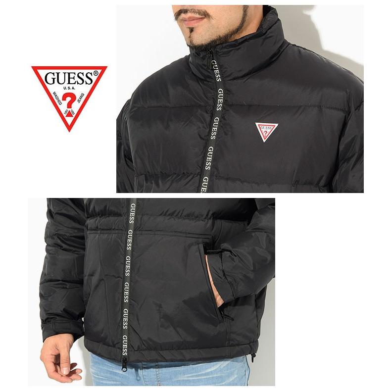 GUESS / ダウンジャケット/L/ナイロン/BLK/MZ4W1234JP GUESS（ゲス） ジャケット メンズ パファ ( GUESS Puffa JKT ダウン