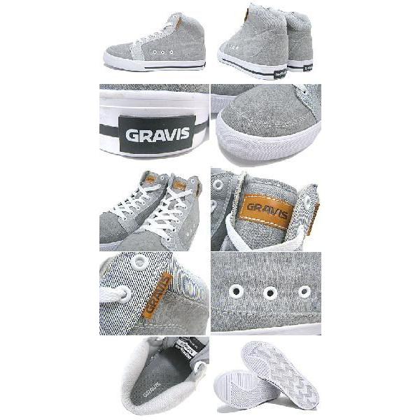 gravis（グラビス） スニーカー ローダウン ハイカット VC Grey(gravis