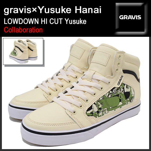 グラビス gravis×Yusuke Hanai スニーカー ローダウン ハイカット Yusuke コラボ メンズ(男性用)(LOWDOWN HI CUT 花井 祐介 13606101-966)｜icefield