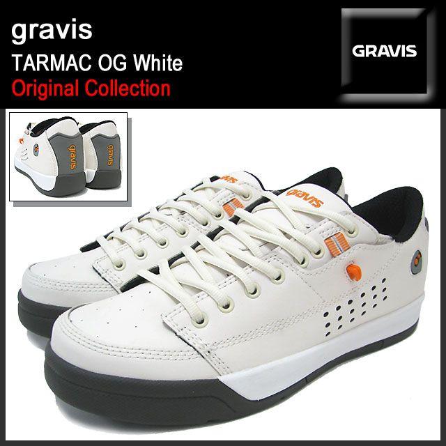 グラビス gravis スニーカー ターマック OG White オリジナルコレクション メンズ(男性用)(TARMAC OG Original Collection 13632100-100)｜icefield