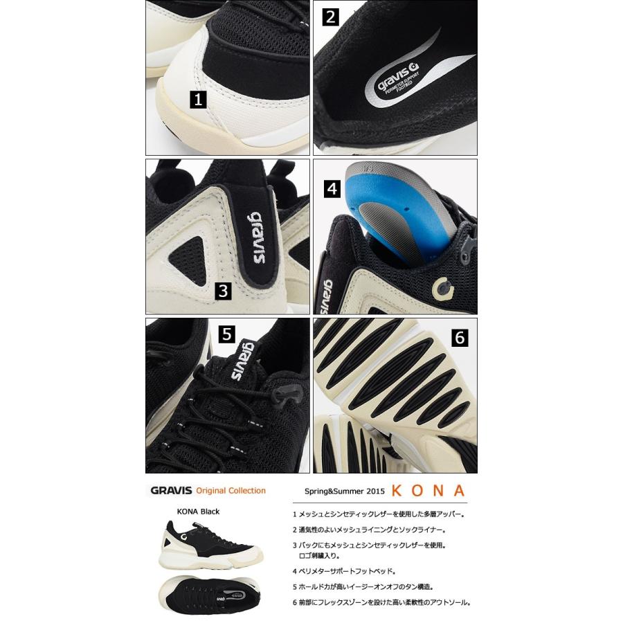 gravis（グラビス） スニーカー コナ Black オリジナルコレクション