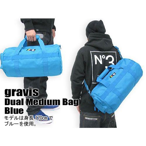 gravis（グラビス） Dual Medium Bag Blue バッグ : ice field - 通販 