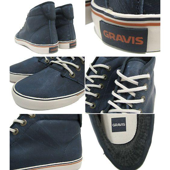 gravis（グラビス） スリムズ ミッドカット ワックス Dark Navy メンズ(男性用)(gravis SLYMZ MID WAX ...