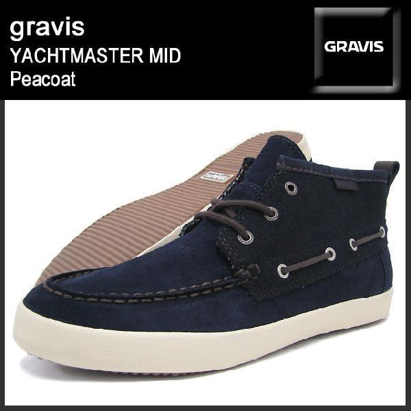 gravis グラビス ヨットマスター ミッドカット Peacoat メンズ(男性用)(gravis YACHTMASTER MID ...
