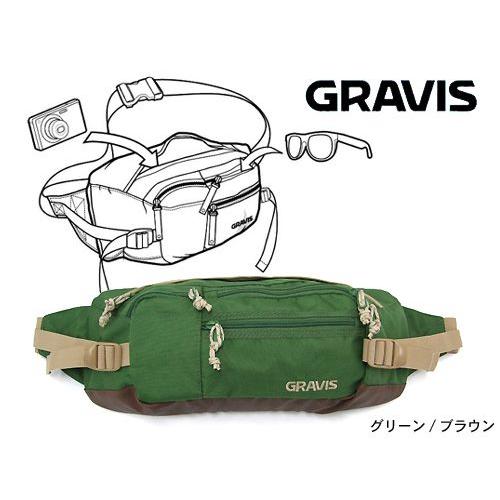 キャラクター ストラップ gravis（グラビス） シャトル バッグ グリーン/ブラウン メンズ