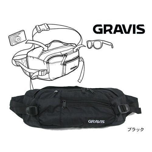 グラビス gravis シャトル バッグ ブラック メンズ & レディース(gravis Shuttle Bag Black ウエストポーチ  ユニセックス 男女兼用 269021-018)