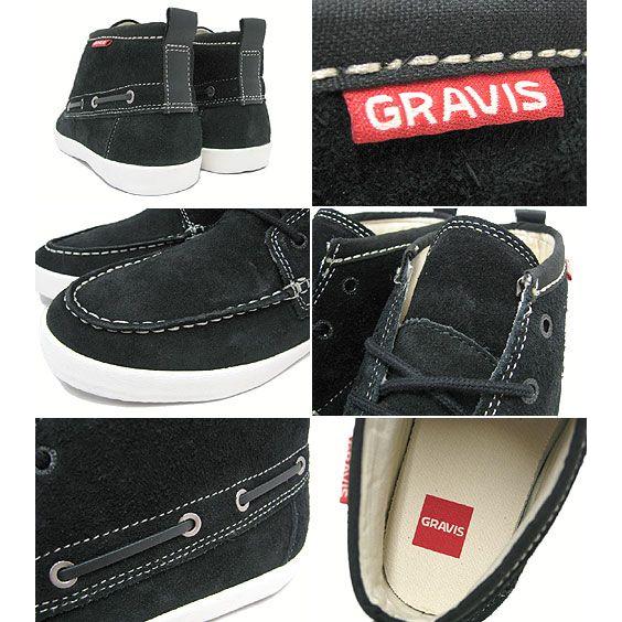 gravis（グラビス） ヨットマスター ミッドカット Black メンズ(男性用) (gravis YACHTMASTER MID ...