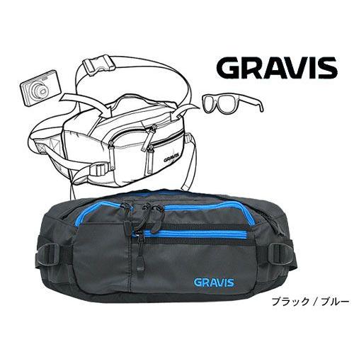gravis（グラビス） シャトル バッグ ブラック/ブルー メンズ 