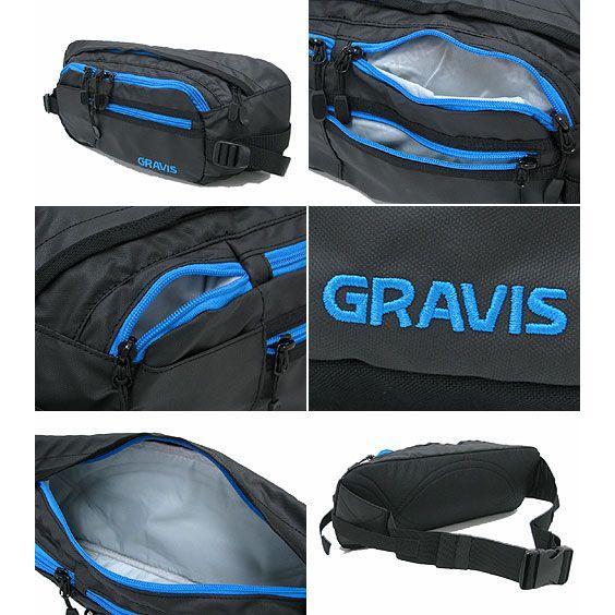 gravis（グラビス） シャトル バッグ ブラック/ブルー メンズ 