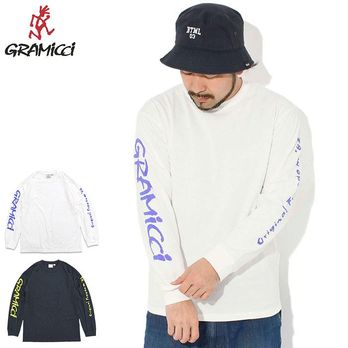 Gramicci 総柄 長袖カットソー Gramicci（グラミチ） ロンT Tシャツ 長袖 メンズ フリーダム