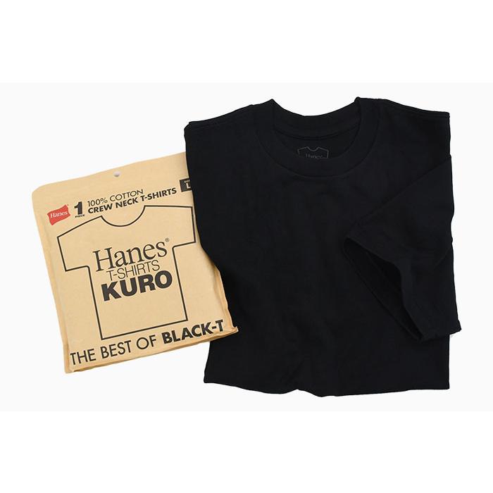Hanes（ヘインズ） Tシャツ 半袖 メンズ レディース クロ ワン ピース 