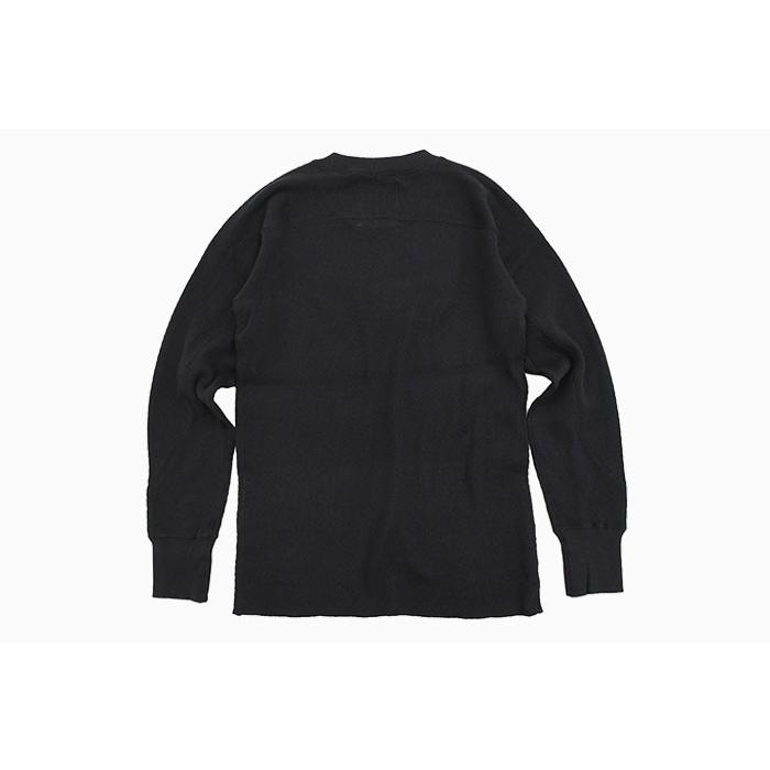 COOTIE サーマル ロンT インサイドアウト ラグラン 黒 XL グランジ HOUSTON（ヒューストン） ロンT Tシャツ 長袖 メンズ ヘビー サーマル
