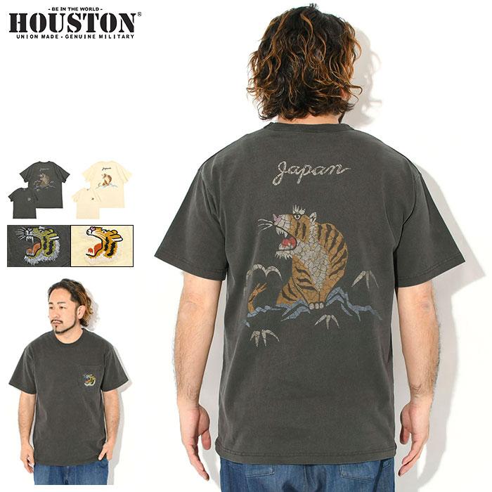 HOUSTON（ヒューストン） Tシャツ 半袖 メンズ タイガー ピグメント