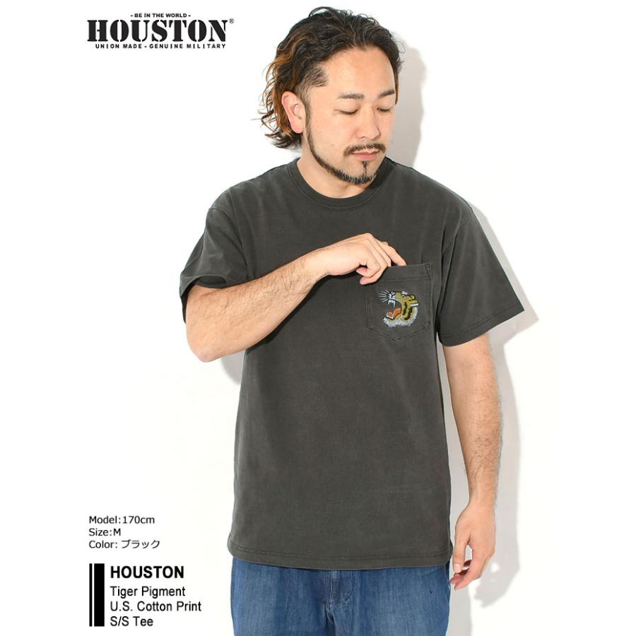 HOUSTON（ヒューストン） Tシャツ 半袖 メンズ タイガー ピグメント