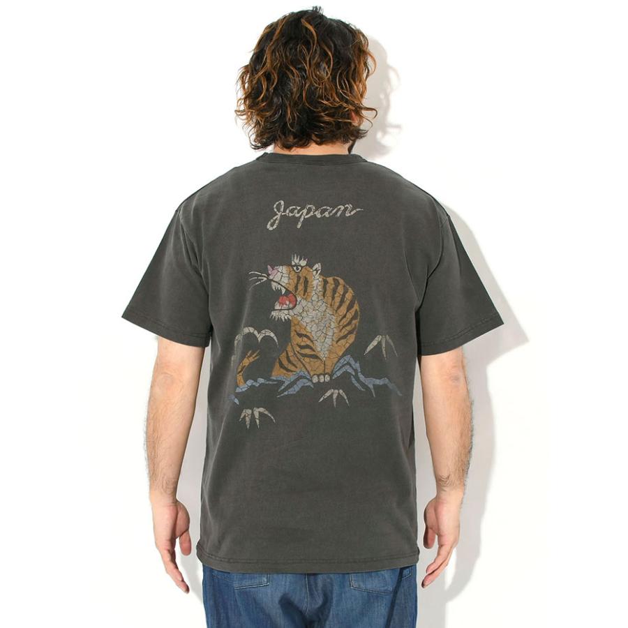 HOUSTON（ヒューストン） Tシャツ 半袖 メンズ タイガー ピグメント