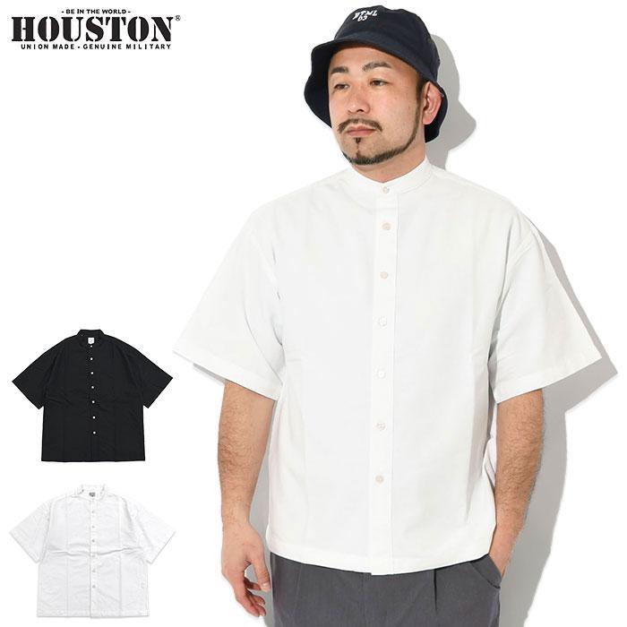 HOUSTON（ヒューストン） シャツ 半袖 メンズ OX バンド カラー