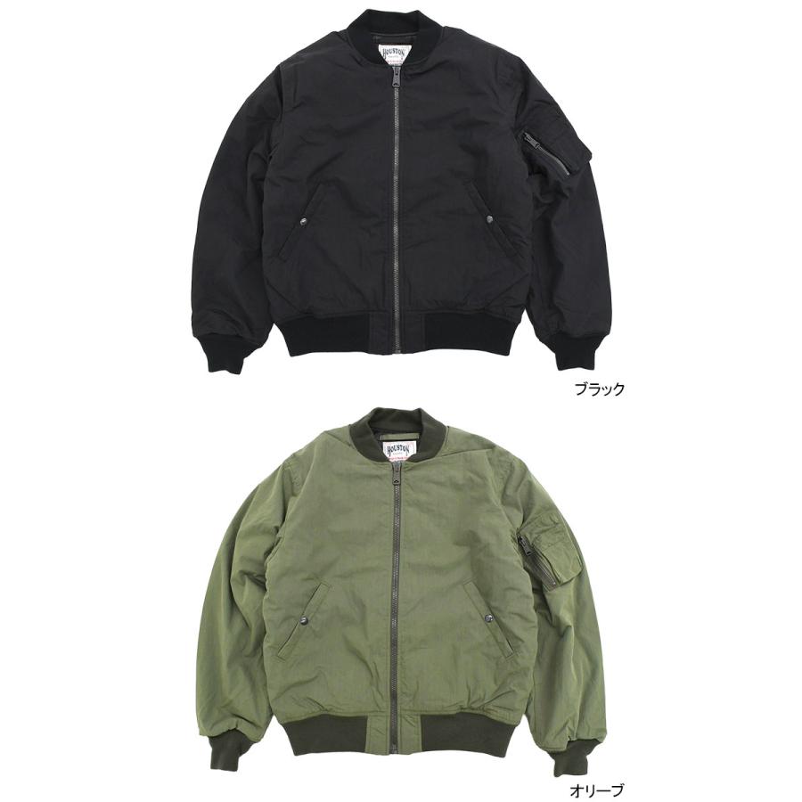 HOUSTON MA-1 バイクジャケット オリーブグリーン HOUSTON MA-1 復刻 希少 フライト Lサイズ セージグリーン HOUSTON MA