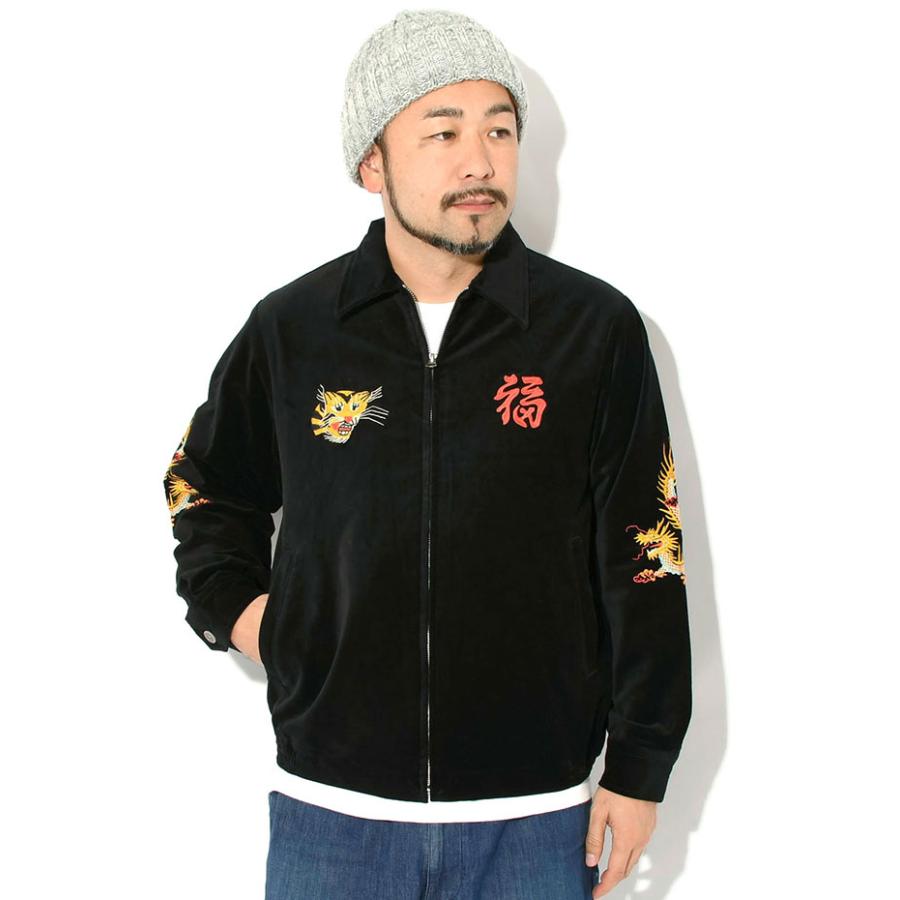 HOUSTON（ヒューストン） ジャケット メンズ マップ コットン ベルベ