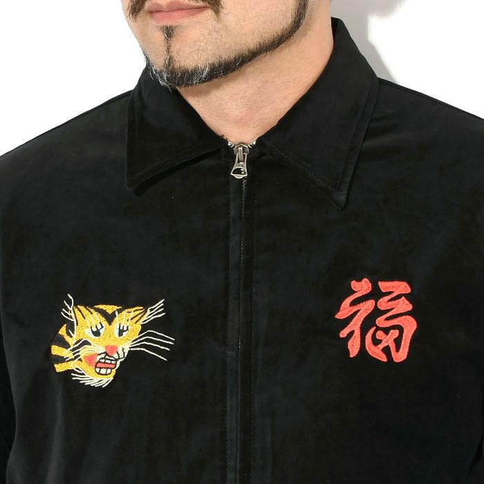 HOUSTON（ヒューストン） ジャケット メンズ マップ コットン ベルベ