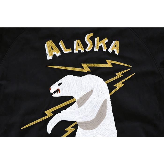 【HOUSTON】VELVETTEN（別珍ジャケット）（ALASKA）ブラック HOUSTON / ヒューストン 51521 VELVETEEN SOUVENIR JACKET