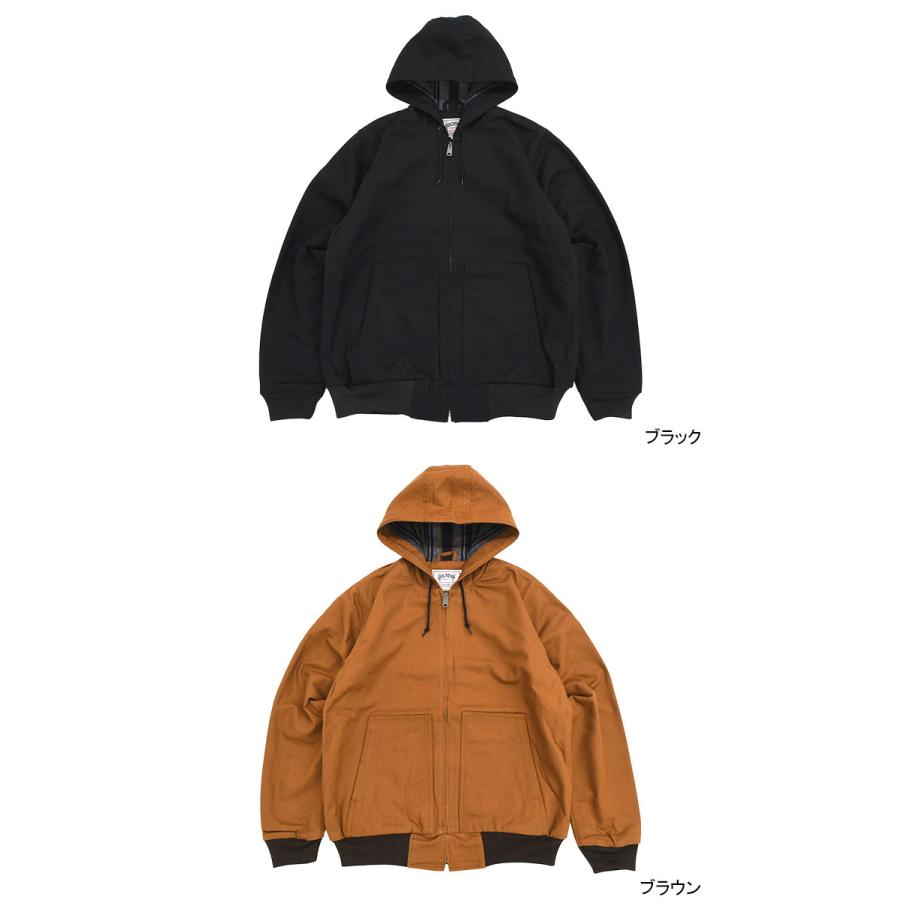 HOUSTON（ヒューストン） ジャケット メンズ ダック ジップ ワーク