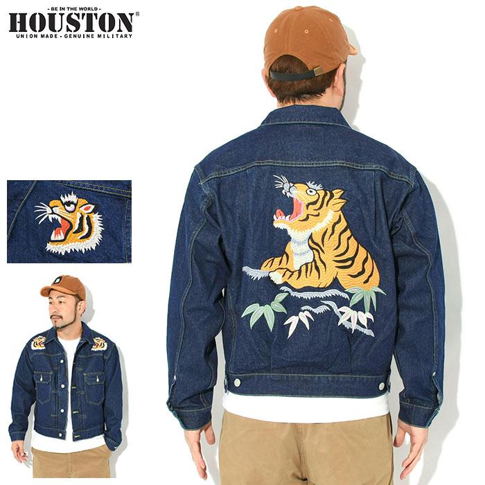 HOUSTON（ヒューストン） ジャケット メンズ デニム エンブロイダリー